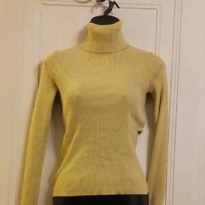 LOFT Mustard Yellow Turtleneck Sweater